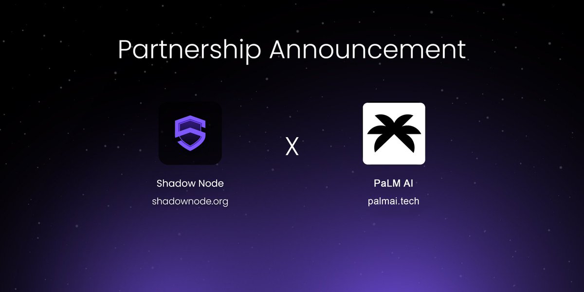 shadownodeVPN's tweet photo. 🚀 Partnership Announcement: ShadowNode x @palmaierc ! 🚀

We’re excited to announce our partnership with @palmaierc AI, uniting the strengths of decentralized AI with secure, private internet access to deliver more value to our communities.

$PaLM AI token provides real utility holders benefit from revenue sharing and can use $PaLM for subscriptions. Together, we’re launching cross-marketing initiatives to expand reach and drive adoption, building on our shared vision of decentralization and user empowerment.

This is just the beginning let’s build the future of privacy and innovation together! 

#ShadowNode #SVPN #DePin $SVPN