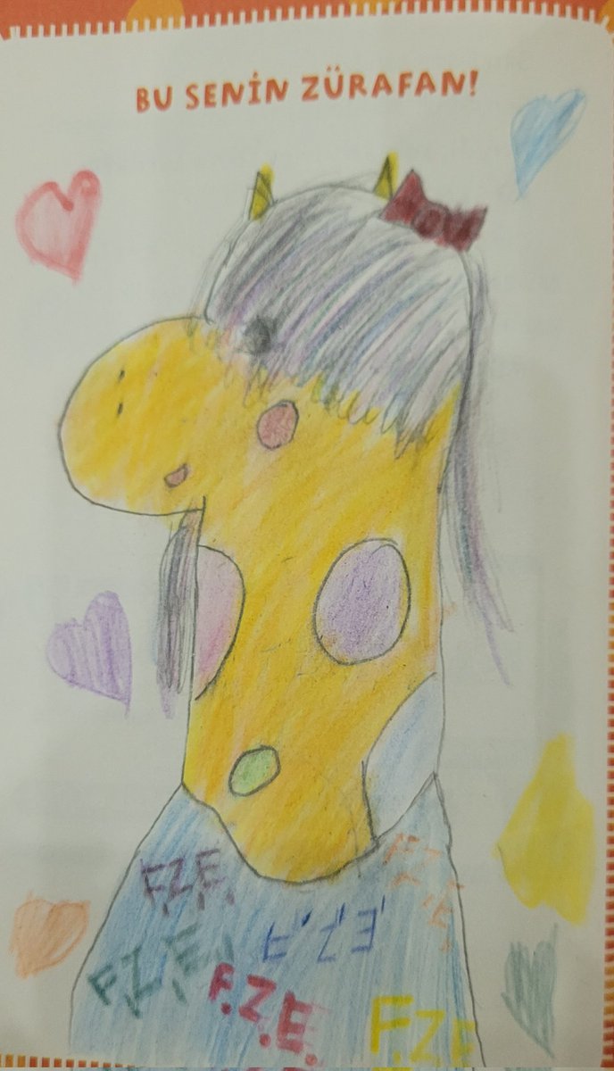 Fatma Zehra ERDOVAN'ın çizimiyle #BenimZürafamUçabilir