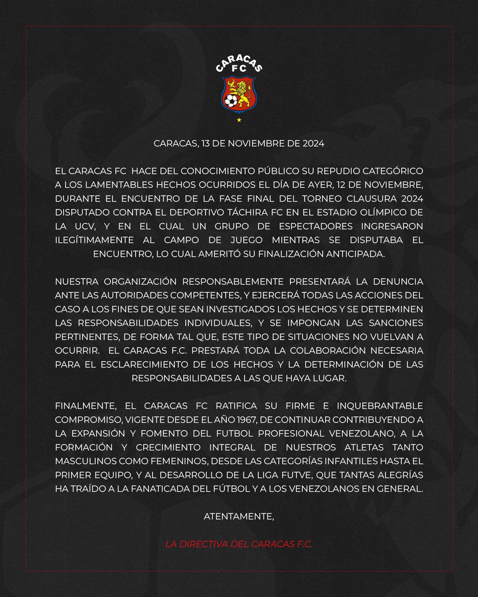 Caracas Fútbol Club tweet media
