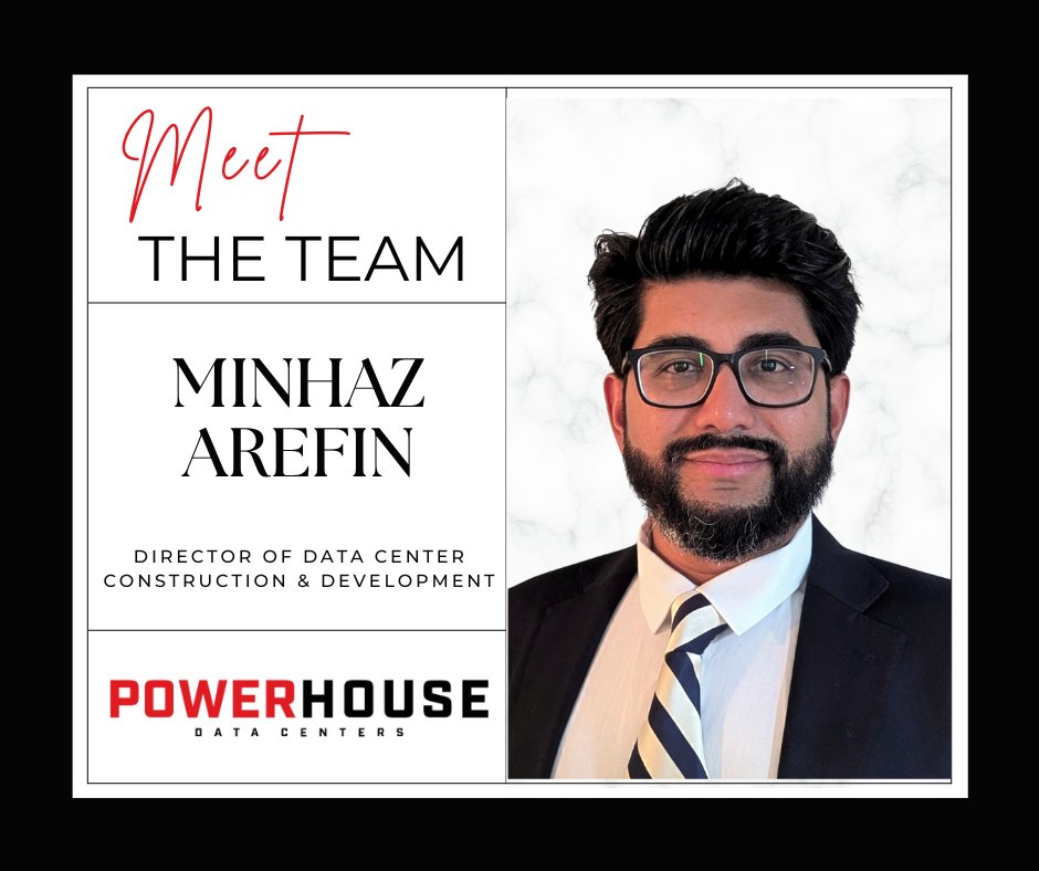 💫 Join us in welcoming Minhaz Arefin!
 
 As Dir. of Data Center Construction &amp; Development, he oversees the  construction and development of #datacenter facilities within his portfolio.
 
 Minhaz enjoys spending time with his family and is a  
 passionate Liverpool fan. Welcome!