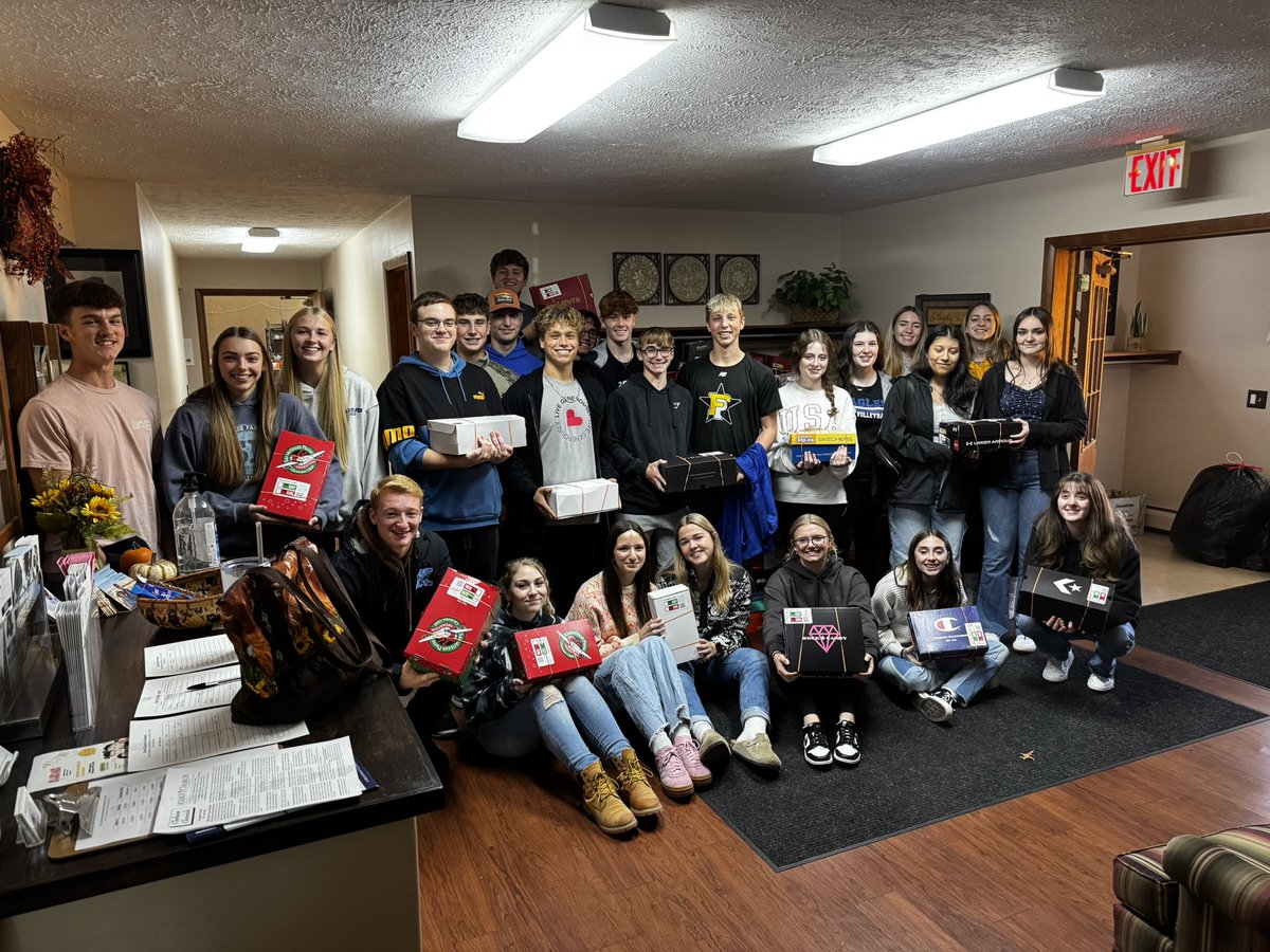 Great field trip to pack boxes for Operation Christmas Child with my NHS kids. Each box gets send to an underprivileged child. Boxes were filled with clothes, flip flops, undergarments, school supplies, hygiene items and little toys.