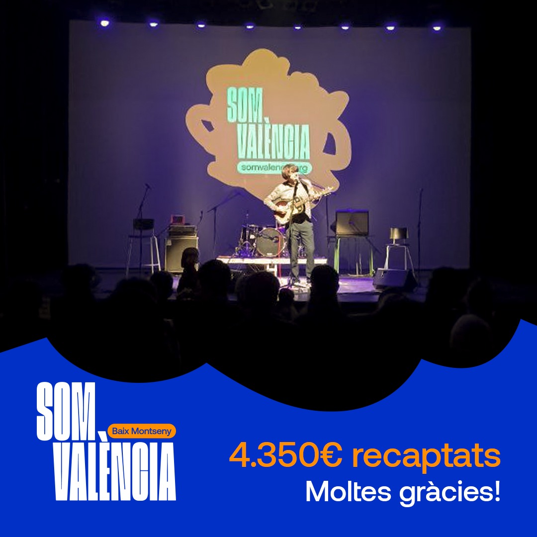 ArpegiMusica (@arpegimusica) on Twitter photo 🚨 L' Ateneu de Sant Celoni va viure ahir un vespre de solidaritat que recordarem molt de temps.
Gràcies a tothom que va decidir aportar el seu granet de sorra. El resultat van ser ni més ni menys que 4.350 euros de recaptació que es destinaran a <a href="/fhortasud/">Fundació Horta Sud</a>
#SomPaísvalencià 🚨 L' Ateneu de Sant Celoni va viure ahir un vespre de solidaritat que recordarem molt de temps.
Gràcies a tothom que va decidir aportar el seu granet de sorra. El resultat van ser ni més ni menys que 4.350 euros de recaptació que es destinaran a <a href="/fhortasud/">Fundació Horta Sud</a>
#SomPaísvalencià