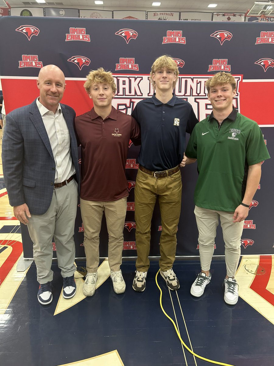 What an awesome day for our program! Congratulations to all three of these guys for signing to play ball at the next level. 

<a href="/eady_noah/">Noah Eady</a> - Coastal Alabama CC
Garrett Edwards - Central Alabama CC
<a href="/GabeJon97235312/">Gabe Jones</a> - Enterprise State CC