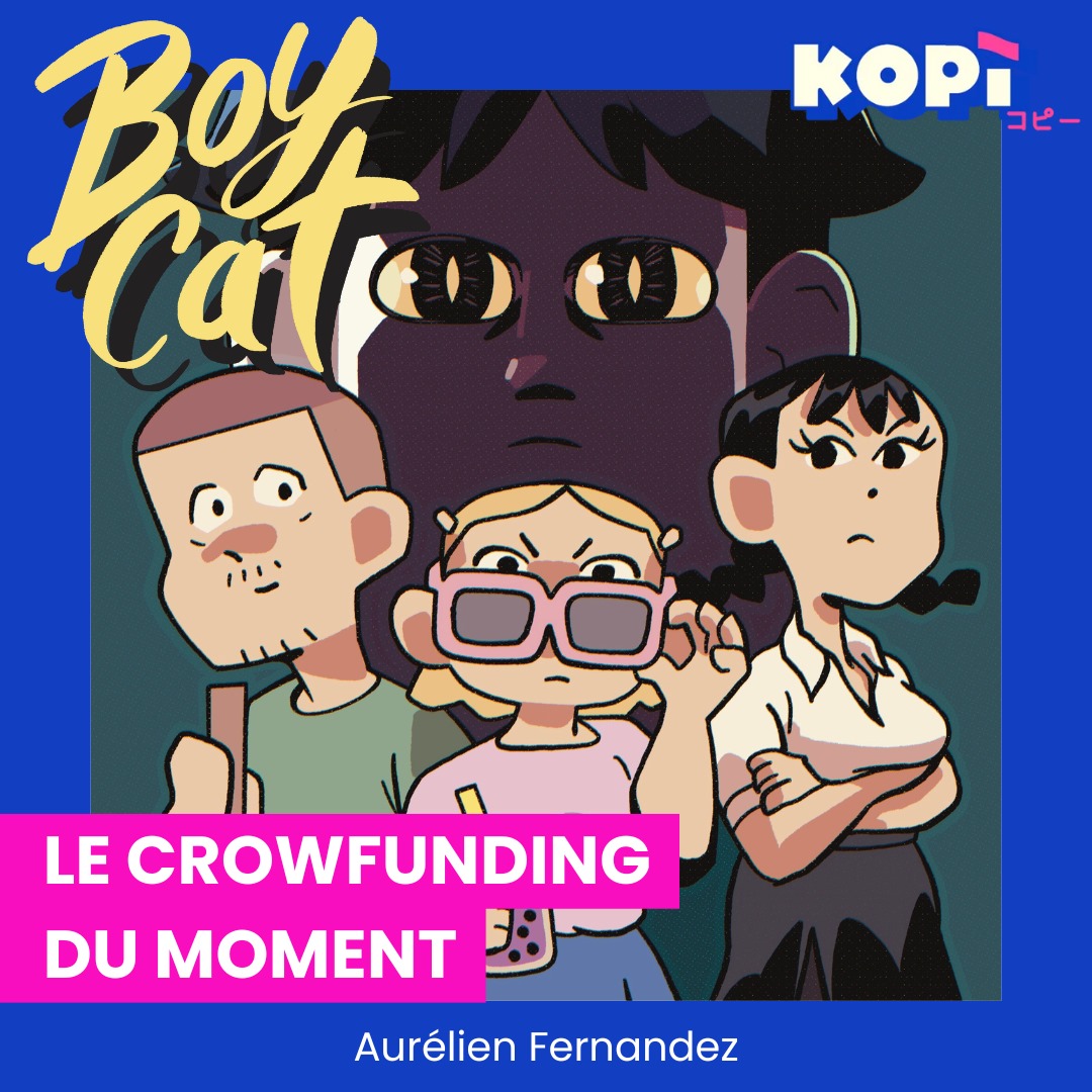 Kopi Editions (@kopi_editions) on Twitter photo 🐈⬛ NOUVEAU CROWFUNDING 🤖
Découvrez BOYCAT par <a href="/Fernandezcomics/">Aurélien Fernandez</a> !! Au travail, tout le monde est amoureux de l’impétueuse Ursi, qui n’a d’yeux que pour le mystérieux Michel. Mais Michel ne l’aime pas… car il est en réalité trois chatons déguisés en jeune homme. 🐱 🐈⬛ NOUVEAU CROWFUNDING 🤖
Découvrez BOYCAT par <a href="/Fernandezcomics/">Aurélien Fernandez</a> !! Au travail, tout le monde est amoureux de l’impétueuse Ursi, qui n’a d’yeux que pour le mystérieux Michel. Mais Michel ne l’aime pas… car il est en réalité trois chatons déguisés en jeune homme. 🐱