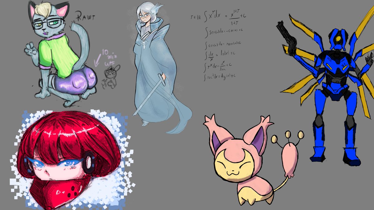 S2Daisyy's tweet photo. Eu esqueci de postar, então mais desenhos com amigos (@youzziie @olha_meu_nome @lady_mikuni @TheAlloBambi @MousseOwO) https://t.co/pUA0n1XrLw