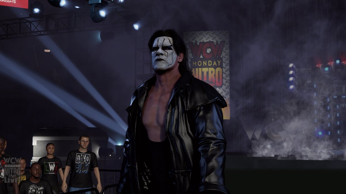 🦂 #WWE2K24 

Sting (no Mod) is a mix of multiple CC and some own edits

Nitro &amp; Thunder Arenas by <a href="/Jena_Sting/">JENA</a>