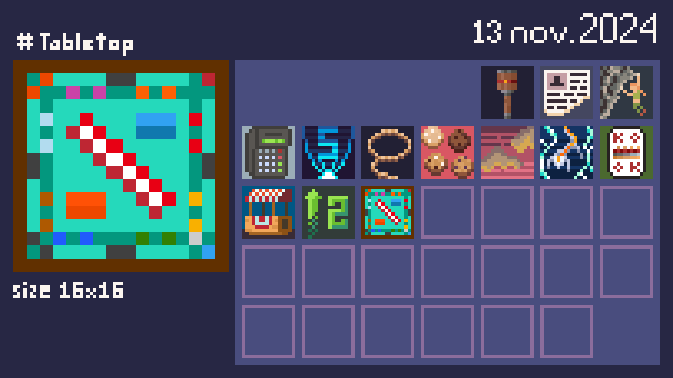 kaslipko's tweet photo. @Pixel_Dailies #pixel_dailies #pixelart #tabletop #aseprite #16x16 https://t.co/jPZAxxtW0m