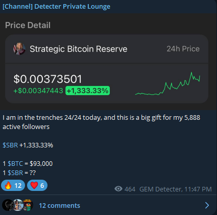 gem_detecter's tweet photo. You will go nowhere

$SBR will retire your bloodline https://t.co/7QrhRH04oX