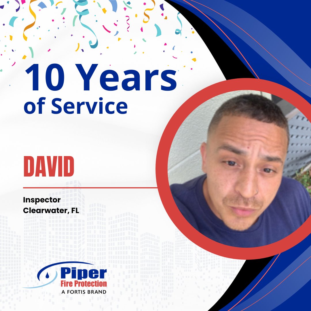 PiperFire's tweet image. Thank you to David for sharing 10 years of your career with us! 

#FireSafety #FloridaBusiness #CustomerService
