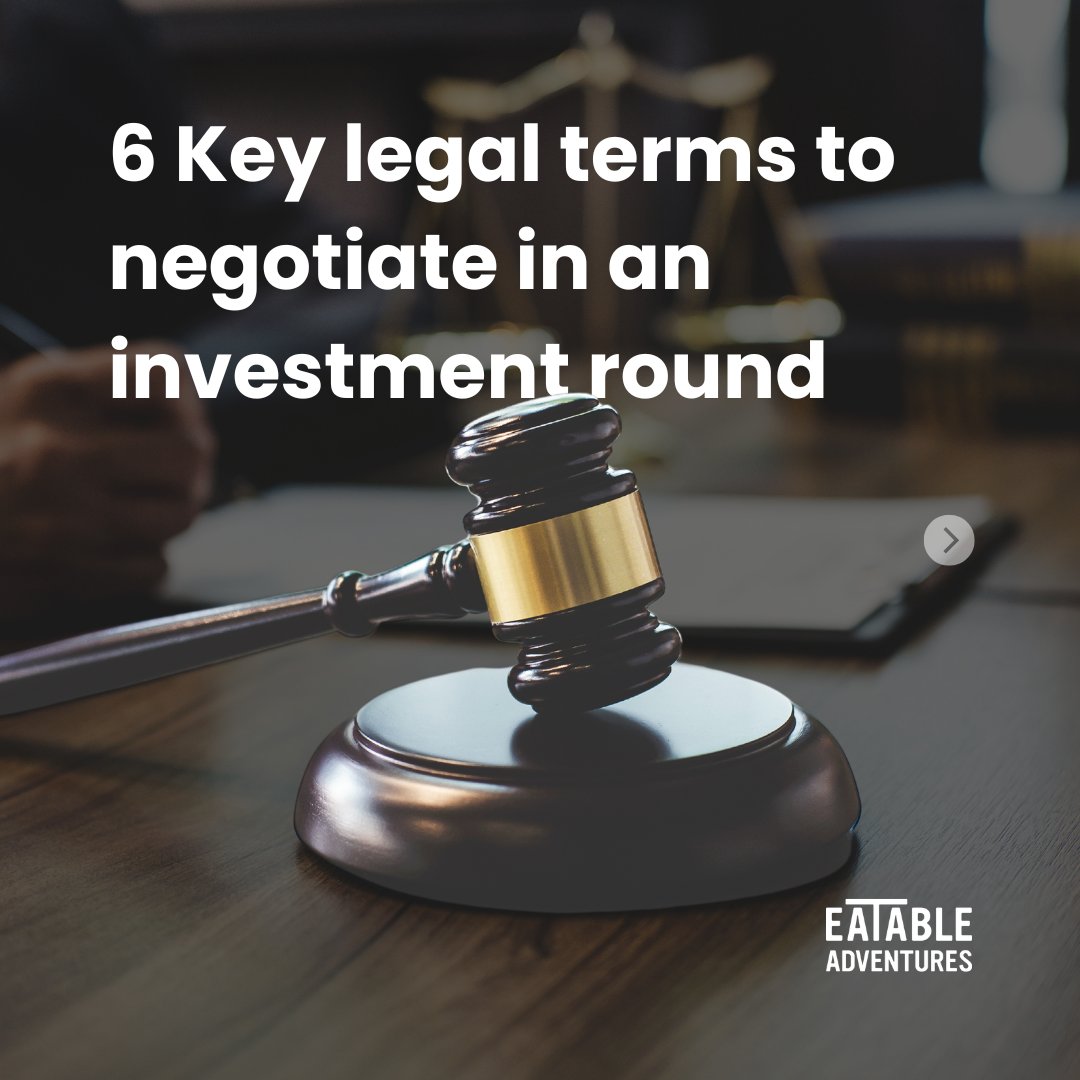 📝 6 key clauses to know in your next investment round! Avoid future issues by negotiating these terms properly. Get our startup toolkit and more by subscribing to our monthly newsletter! bit.ly/3wxNmBy