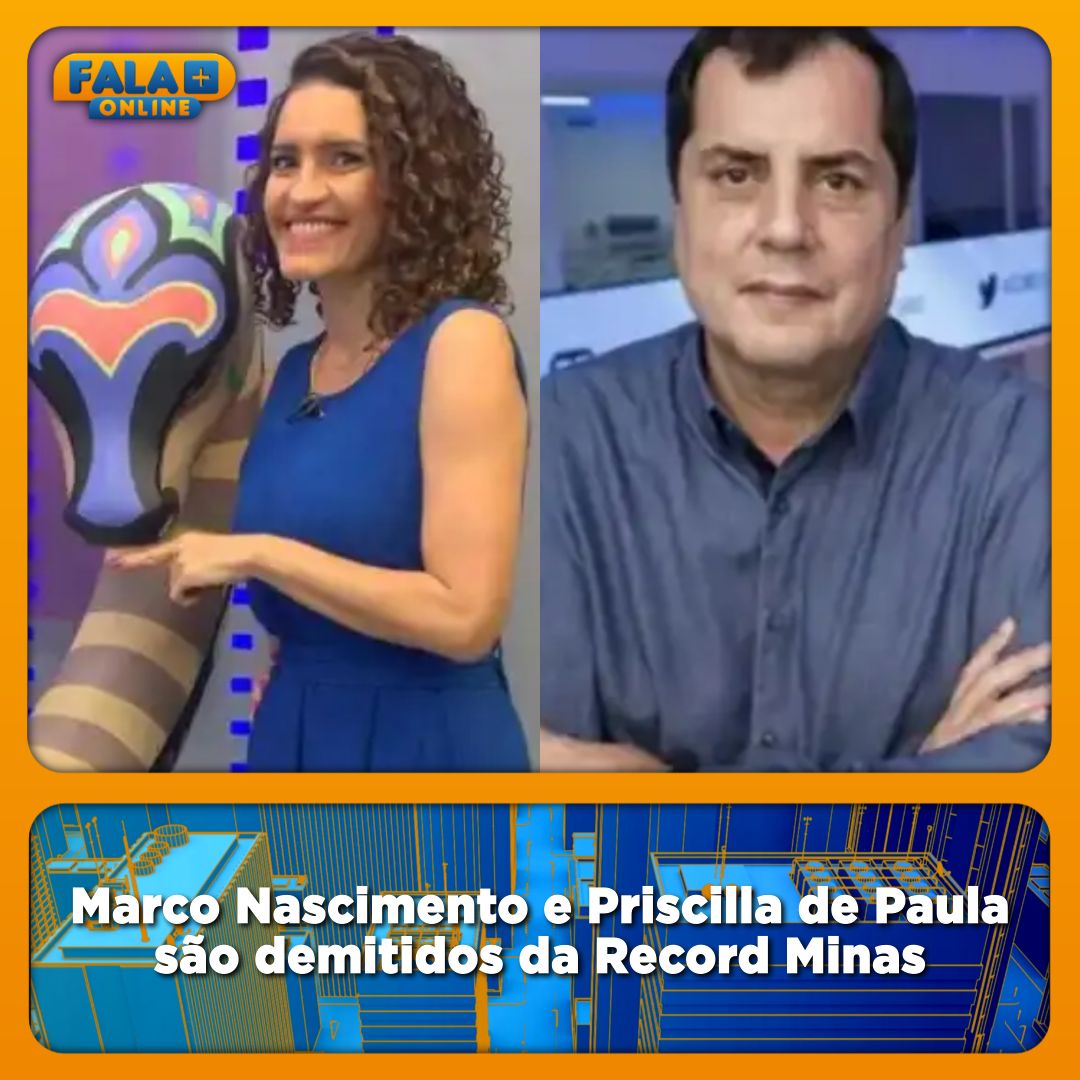 falamaisonline's tweet photo. Marco Nascimento e Priscilla de Paula são demitidos da Record Minas.
https://t.co/utBKnevA1Y
#RecordMinas #Record #Televisão #FalaMaisOnline https://t.co/7o1wHbGT2u