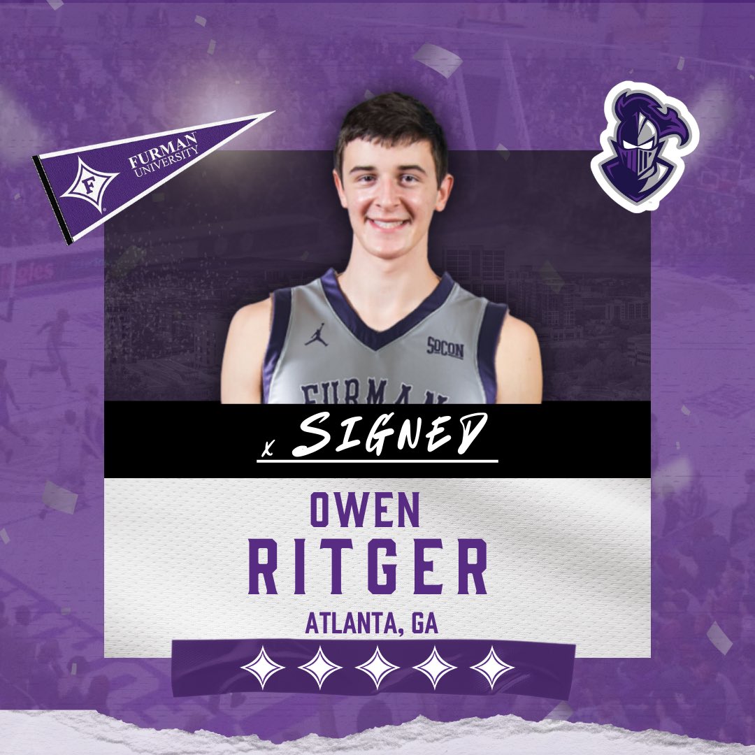 Officially #AllDIN 🏀

Welcome to the Furman Family, Owen Ritger!