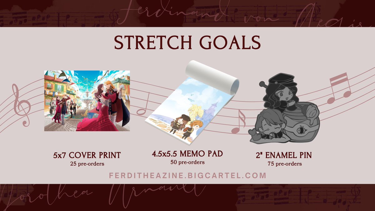 zineferdithea's tweet photo. 🐝Stretch Goal Unlocked!🌹

Thank you everyone for the support so far! We have reached 50 orders and have unlocked our second stretch goal! 

Now all physical orders will include an adorable memo pad designed by @foxchillia 

🌹🐝https://t.co/Ki9oAO6oDP https://t.co/QrhPUy8emk