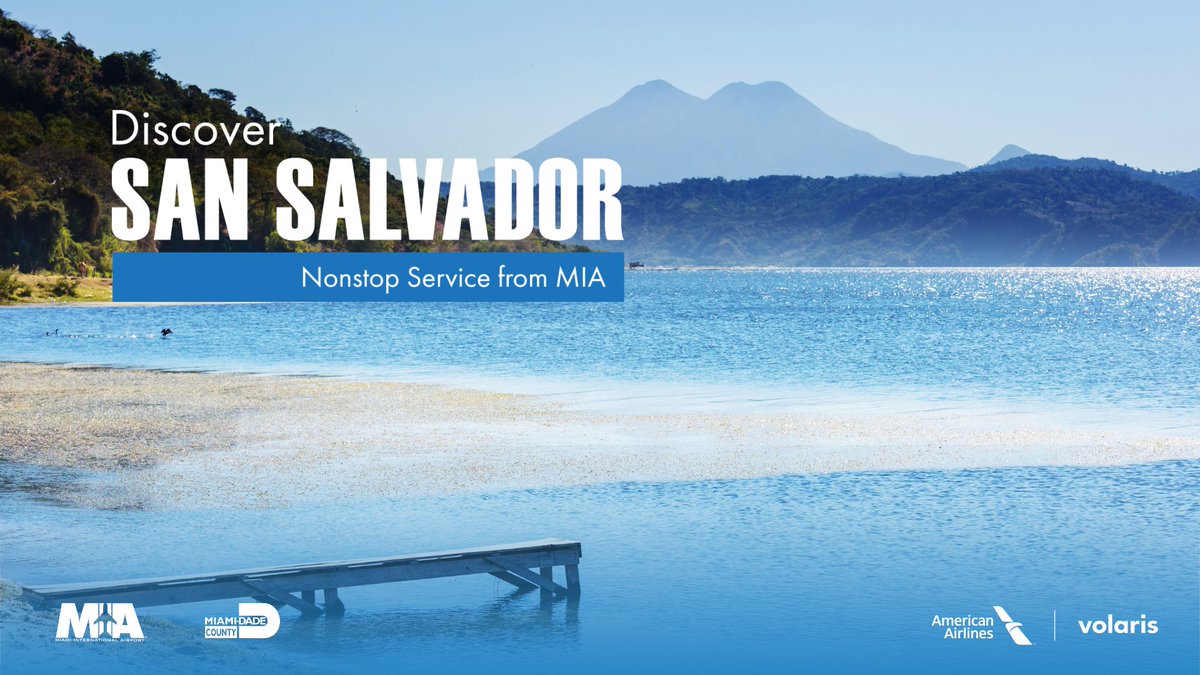 iflymia's tweet image. MIA ↔️ SAL in less than 3 hours? Yes, please! From beach 🏝️ life to volcano 🌋 hikes, your next adventure is closer than you think. Fly ✈️ nonstop with @FlyVolaris or @AmericanAir. #MIAAirlines #FlyVolaris  

👉 #MIADiscover: bit.ly/MIA-SanSalvador
