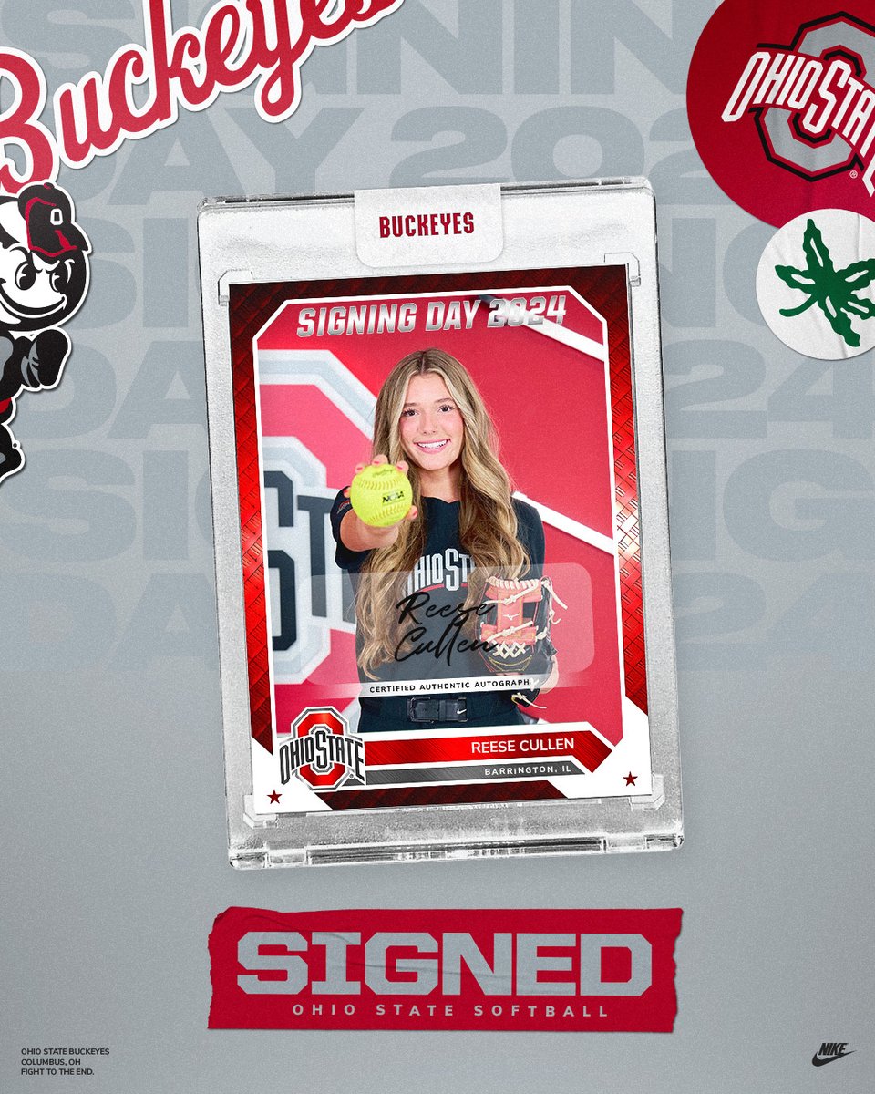 Ohio State Softball (@ohiostatesb) on Twitter photo ππππππ β
π° <a href="/reesecullen2025/">Reese Cullen 2025</a>
π₯ Catcher (R/R)
π Barrington Ill.
π« Barrington High School
Reese is officially official. Welcome to the family! #GoBucks ππππππ β
π° <a href="/reesecullen2025/">Reese Cullen 2025</a>
π₯ Catcher (R/R)
π Barrington Ill.
π« Barrington High School
Reese is officially official. Welcome to the family! #GoBucks