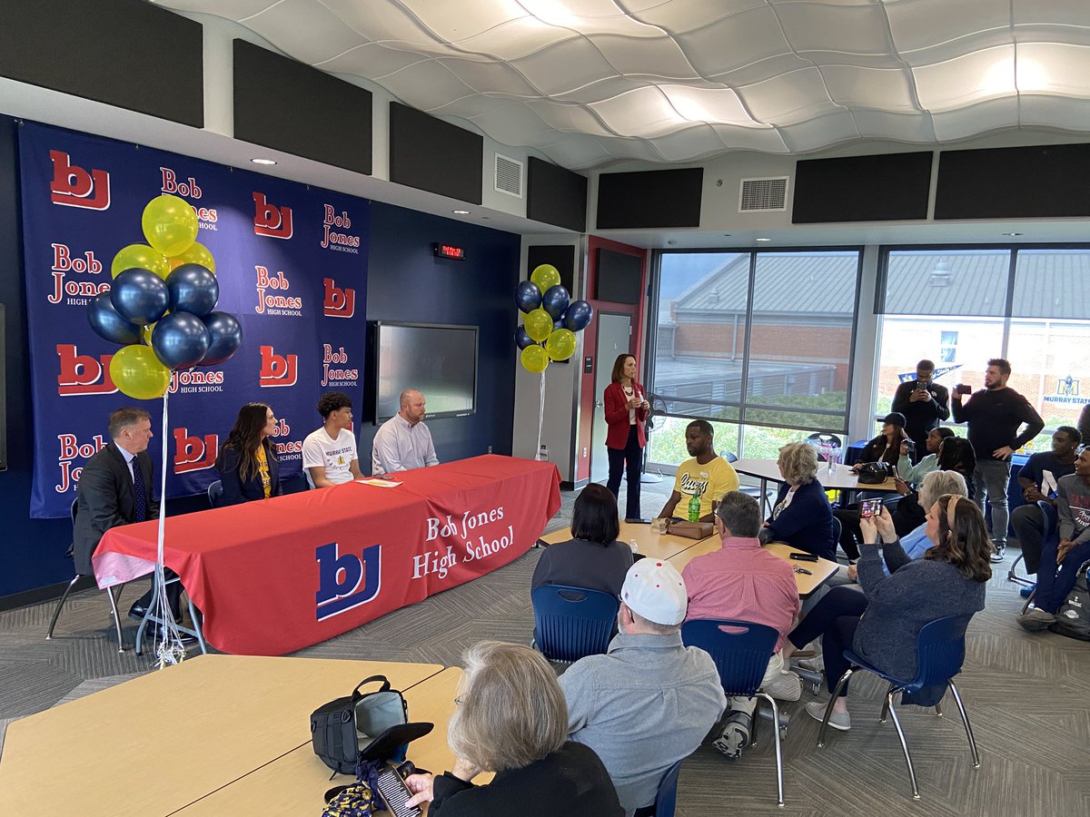 Signing day continues at Bob Jones!

Kaden Rickard (<a href="/kaden_rickard/">Kaden Rickard</a>) is signing with Murray State (<a href="/RacersHoops/">Murray State MBB</a>)!
