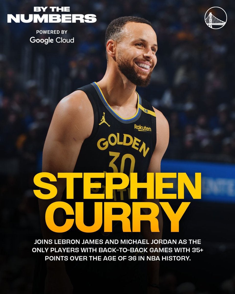 warriors's tweet image. Last night, 3️⃣0️⃣ made NBA history once again.

@googlecloud || By The Numbers