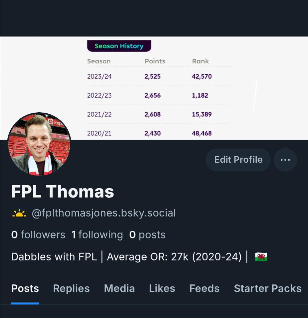 I'm joining blue sky!

The layout of the app brings back pleasant memories of a nicer time. I hope it brings down Twitter (formerly a non-facist, functional and once popular platform). 

Feel free to follow me 👇

bsky.app/profile/fpltho…

#FPL #FPLCommunity