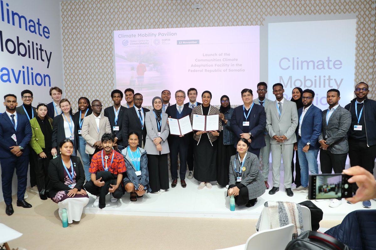 Khadija Mohamed Al-Makhzoumi (@khadijamakhzumi) on Twitter photo Today's agreement and signing with Global Centre for Climate Mobility ‘
<a href="/GCCMobility/">Global Centre for Climate Mobility</a> marks a pivotal moment as we strive to build a sustainable model of growth and resilience in Somalia. This partnership underscores the crucial importance of empowering our local communities, Today's agreement and signing with Global Centre for Climate Mobility ‘
<a href="/GCCMobility/">Global Centre for Climate Mobility</a> marks a pivotal moment as we strive to build a sustainable model of growth and resilience in Somalia. This partnership underscores the crucial importance of empowering our local communities,