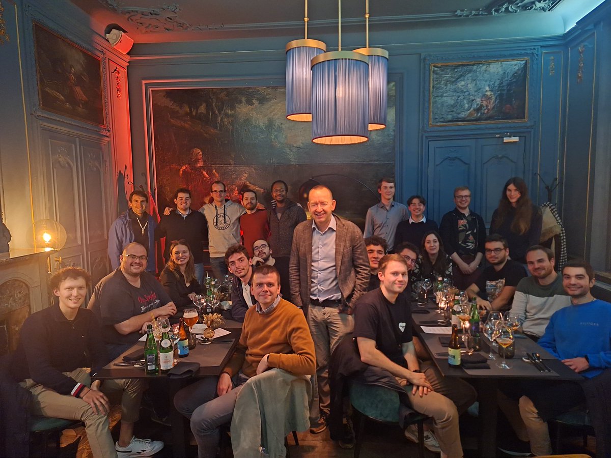 DamienERNST1's tweet photo. Annual dinner of my research group.
I am so full of admiration for all these young clever people who want to push further the boundaries of knowledge for a better world.
Here is a link to all our scientific publications:
https://t.co/wXPURCIh2m https://t.co/LjZafHh975