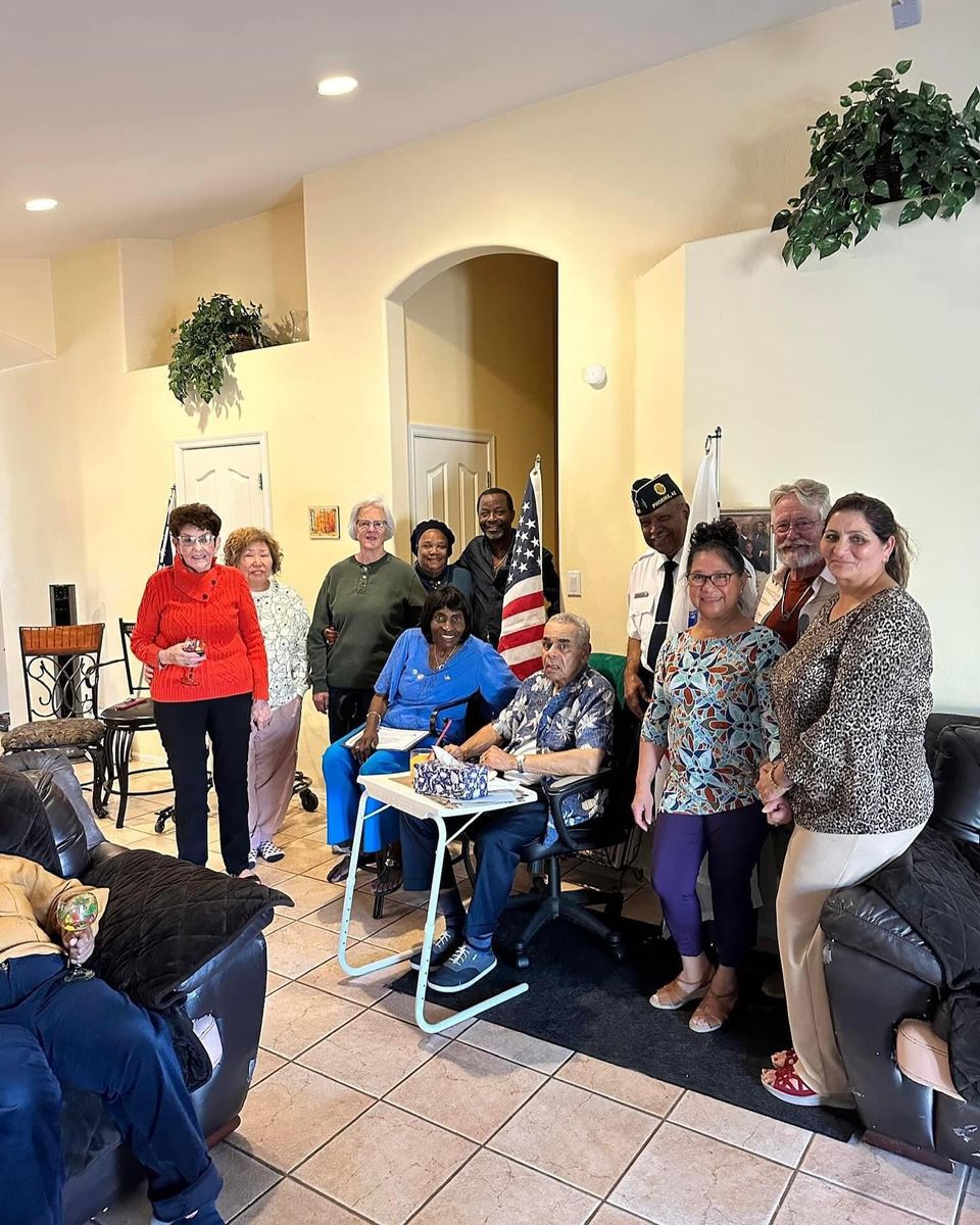 infinityhospice's tweet photo. Infinity Hospice Care was invited to honor United States Army veteran, Pvt Smith and his wife. It was a privilege and pleasure to hold the We Honor Veterans Ceremony for them and to have their family and friends join in the celebration. #NHPCO #WeHonorVeterans https://t.co/ivw8ON6800