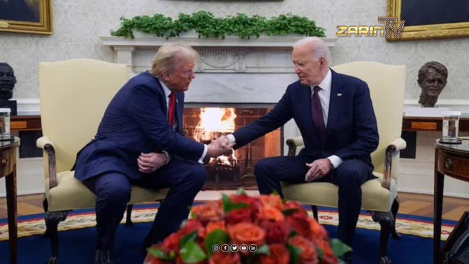 دیدار تاریخی بایدن و ترمپ در کاخ سفید برای انتقال قدرت