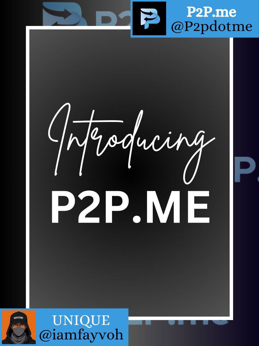 iamfayvoh's tweet image. What is #P2pdotme
 
@P2Pdotme is a decentralized on/off-ramp solution that operates on Base L2 .
 
It allows users to convert INR to USDC and vice versa seamlessly and efficiently.

A user will not feel like they’re interacting with a blockchain-based protocol.