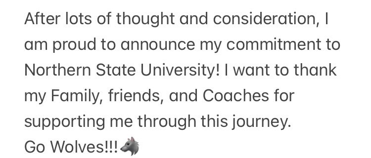 Layne Johnson (@ltjohns2) on Twitter photo 100% Committed!!! Go Wolves 🐺
<a href="/NSUWolves_FB/">Northern State Football🐺 🏈</a> <a href="/NSUCoachSchmidt/">Mike Schmidt</a> @CoachHeinNSU <a href="/CoachBono_/">Trevor Bonifasi</a> @CoachRoyNSU <a href="/FHS_tigersfb/">Farmington Football</a> <a href="/PrepRedzoneMN/">Prep Redzone Minnesota</a> <a href="/NWahlScouting/">Nate Wahl</a> <a href="/OJW_Scouting/">PrepRedzone Oliver</a> 100% Committed!!! Go Wolves 🐺
<a href="/NSUWolves_FB/">Northern State Football🐺 🏈</a> <a href="/NSUCoachSchmidt/">Mike Schmidt</a> @CoachHeinNSU <a href="/CoachBono_/">Trevor Bonifasi</a> @CoachRoyNSU <a href="/FHS_tigersfb/">Farmington Football</a> <a href="/PrepRedzoneMN/">Prep Redzone Minnesota</a> <a href="/NWahlScouting/">Nate Wahl</a> <a href="/OJW_Scouting/">PrepRedzone Oliver</a>