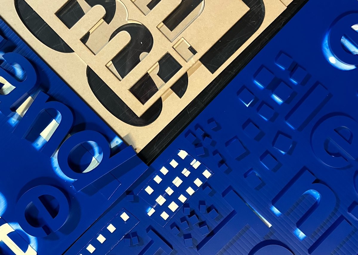 ForgeGraphic's tweet image. Gotta love the random art that just happens around here. ---
#dimensionalletters #goodwill #loveofletters #arthappens