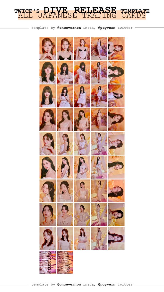 twice ot9 japanese trading cards for the dive release md