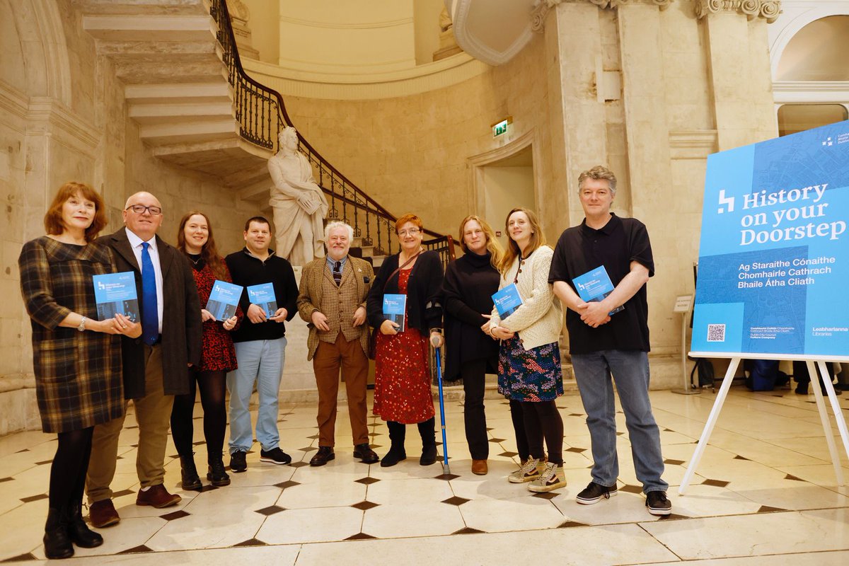 Celebrating the publication of Vol 7 of History on Your Doorstep, the latest edition by the Dublin City Historians in Residence, the Historian in Residence for Children, and Aindrias Ó Cathasaigh, Scríbhneoir agus Staraí.