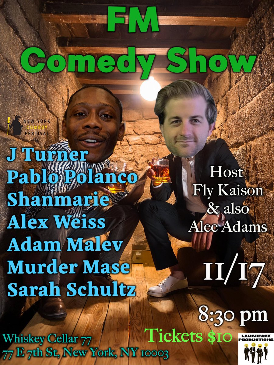 LAUGHPACKNEWS's tweet photo. We got a show this Sunday at the Whiskey Cellar! 8:30pm https://t.co/Y8AA3Q3cDB