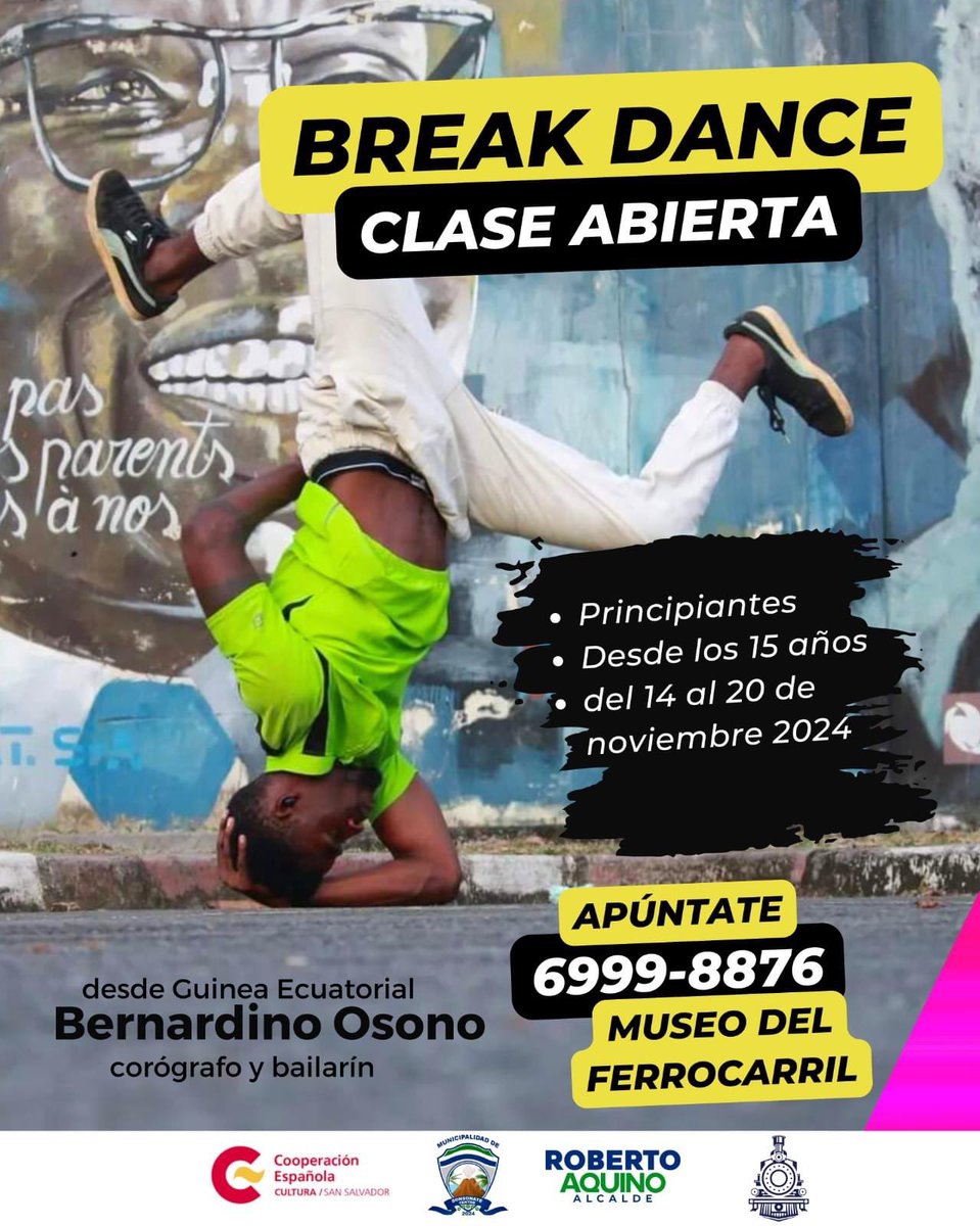 ¡Aprovecha esta oportunidad y aprende Break Dance con un coach que viene desde Guinea Ecuatorial! 🤩