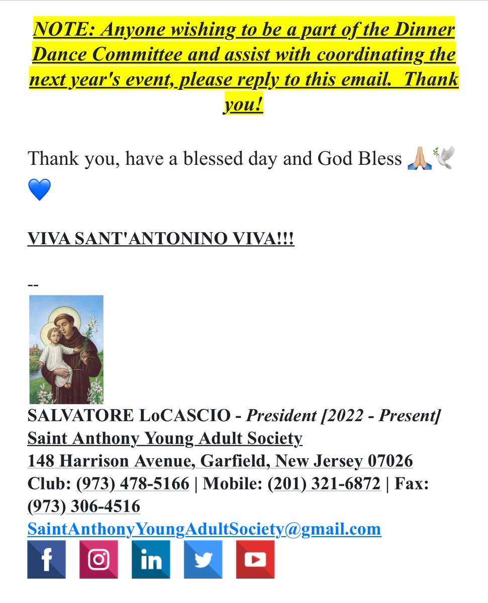 Saint Anthony Young Adult Society (@saintanthonyyas) on Twitter photo 