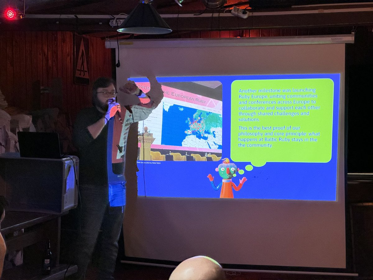 balticruby's tweet photo. So, we’ve started to make some announcements of the next #balticruby. Thank you @pan_sarin for having us at BRUG meetup. And we are starting to post more updates here too. 
#ruby #Conferences https://t.co/Bx3hOkXuwb