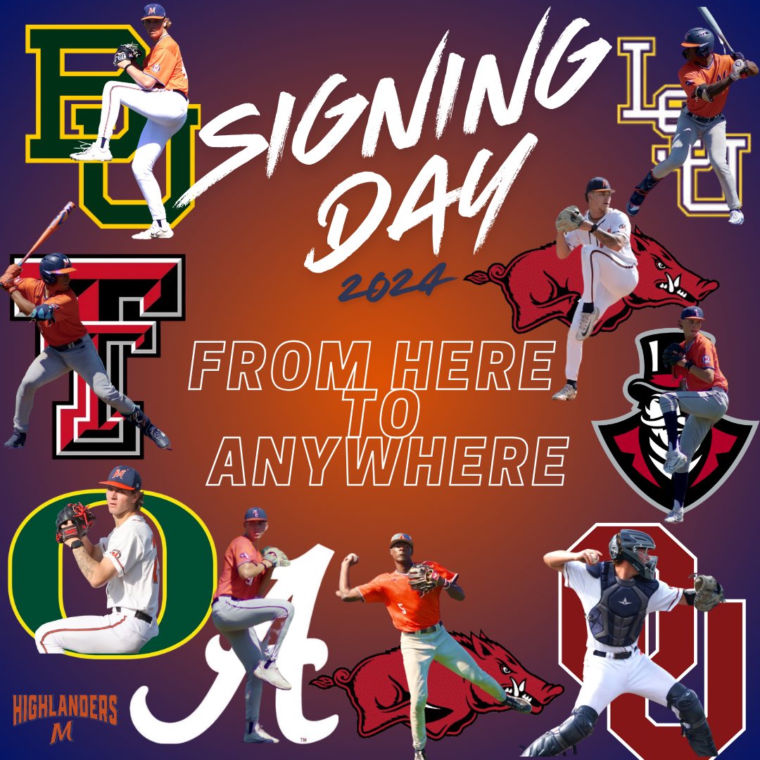McLennan Baseball (@mccbaseball1) on Twitter photo 9️⃣#BosqueBoys are signing with D1’s today! 8 to power 5 programs!
<a href="/AlexWallace04/">Alex Wallace</a> ➡️<a href="/BaylorBaseball/">Baylor Baseball</a>
<a href="/DeitenLachance/">Deiten Lachance</a> ➡️<a href="/OU_Baseball/">Oklahoma Baseball</a>
<a href="/ConradtJonah/">Jonah Conradt</a> ➡️<a href="/OregonBaseball/">Oregon Duck Baseball</a>
<a href="/isaacgodard13/">Isaac Godard</a> ➡️<a href="/RazorbackBSB/">Arkansas Baseball</a>
<a href="/Daniel24Harden/">Daniel Harden</a> ➡️<a href="/LSUbaseball/">LSU Baseball</a>
<a href="/That_kid_Colin/">colin</a> ➡️<a href="/GovsBSB/">Austin Peay Baseball</a>
<a href="/ShermanTJohnson/">Sherman Johnson II</a> 9️⃣#BosqueBoys are signing with D1’s today! 8 to power 5 programs!
<a href="/AlexWallace04/">Alex Wallace</a> ➡️<a href="/BaylorBaseball/">Baylor Baseball</a>
<a href="/DeitenLachance/">Deiten Lachance</a> ➡️<a href="/OU_Baseball/">Oklahoma Baseball</a>
<a href="/ConradtJonah/">Jonah Conradt</a> ➡️<a href="/OregonBaseball/">Oregon Duck Baseball</a>
<a href="/isaacgodard13/">Isaac Godard</a> ➡️<a href="/RazorbackBSB/">Arkansas Baseball</a>
<a href="/Daniel24Harden/">Daniel Harden</a> ➡️<a href="/LSUbaseball/">LSU Baseball</a>
<a href="/That_kid_Colin/">colin</a> ➡️<a href="/GovsBSB/">Austin Peay Baseball</a>
<a href="/ShermanTJohnson/">Sherman Johnson II</a>