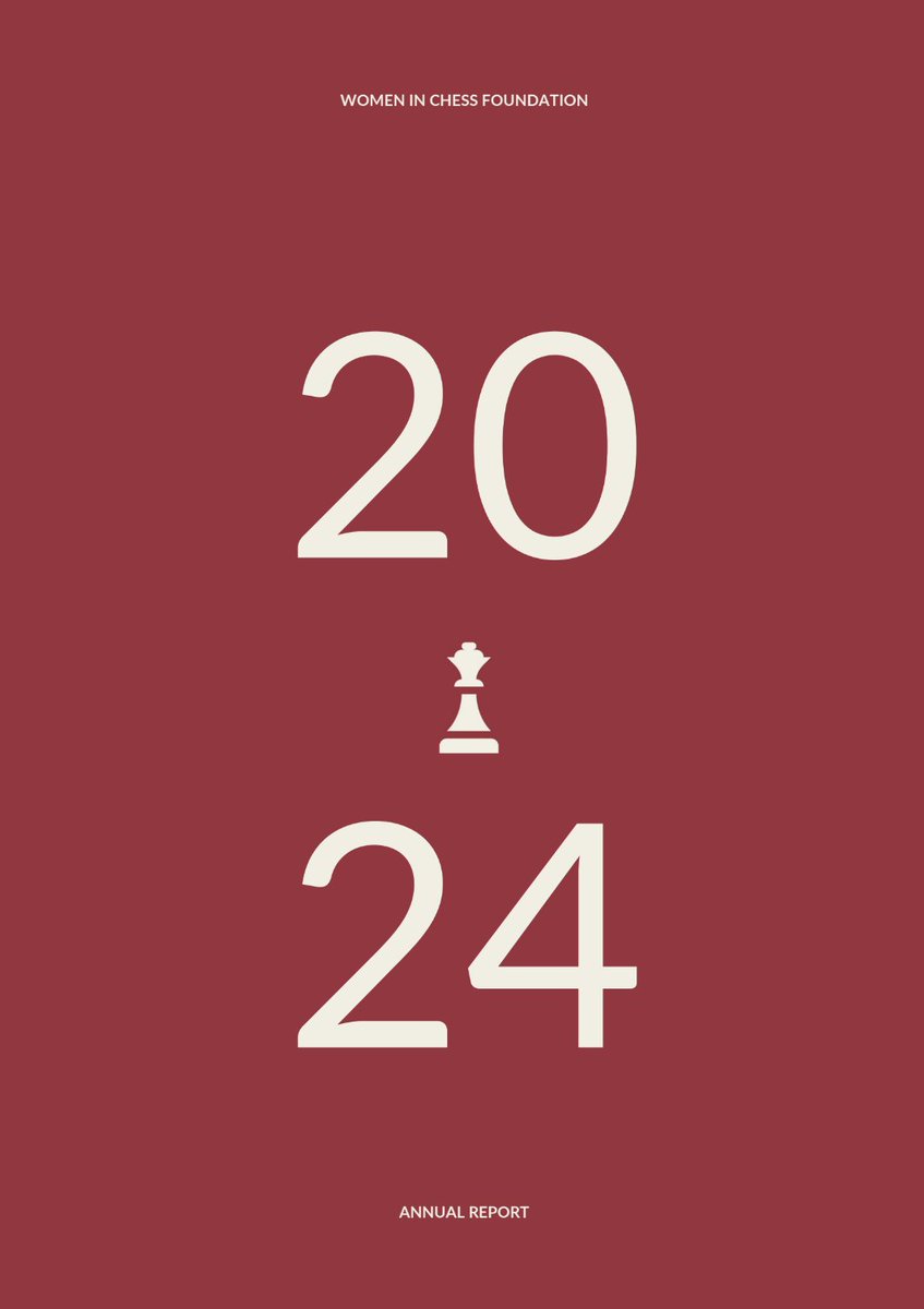 The 2024 Annual Report for the Women in Chess Foundation is live! ♟️

In our report we discuss our achievements, shortcomings and give an overview of our financials to ensure complete transparency for our organziation. 

Check it out at womeninchess.com/annualreports