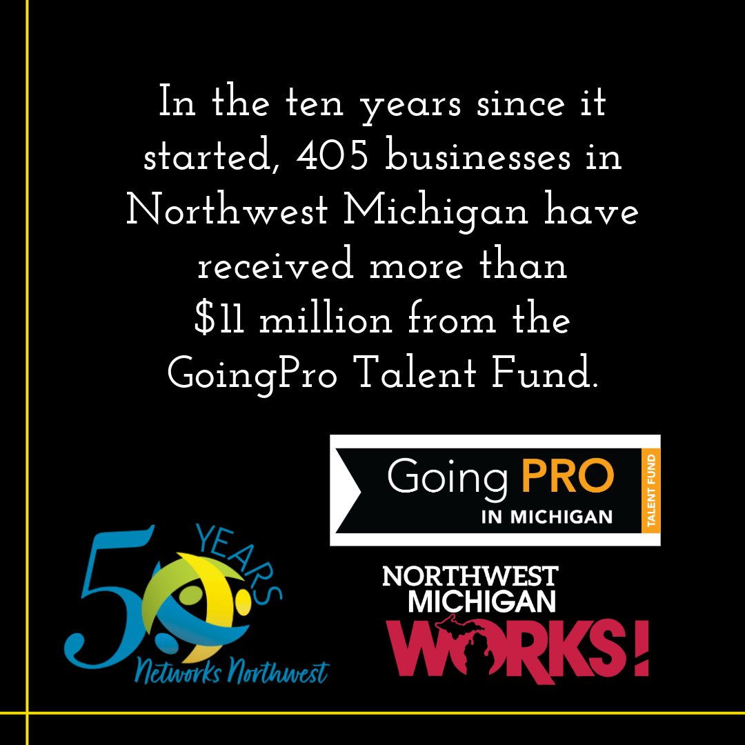 NetworksNWest's tweet image. ✨ 50th Fun Fact ✨ #12 is.....

To learn more about GoingPro Talent Fund visit, lnkd.in/g73Dp3Uj

 #goingpro #bigchecks #workforcetraining #apprenticeships #50funfacts #fact12 #50YearsOfChange #SocialMediaSeries #networksnorthwest #nwmiworks #LetsNetwork #letswork