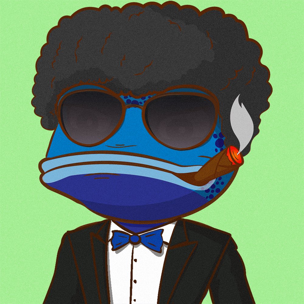 PlatyMama_'s tweet photo. The @ThePlagueNFT frogs are celebrating #Frovember! 🐸 Let's see your FRO frogs below! ⬇️ OG FRO! 🐸 https://t.co/nmv2Rkxm5N