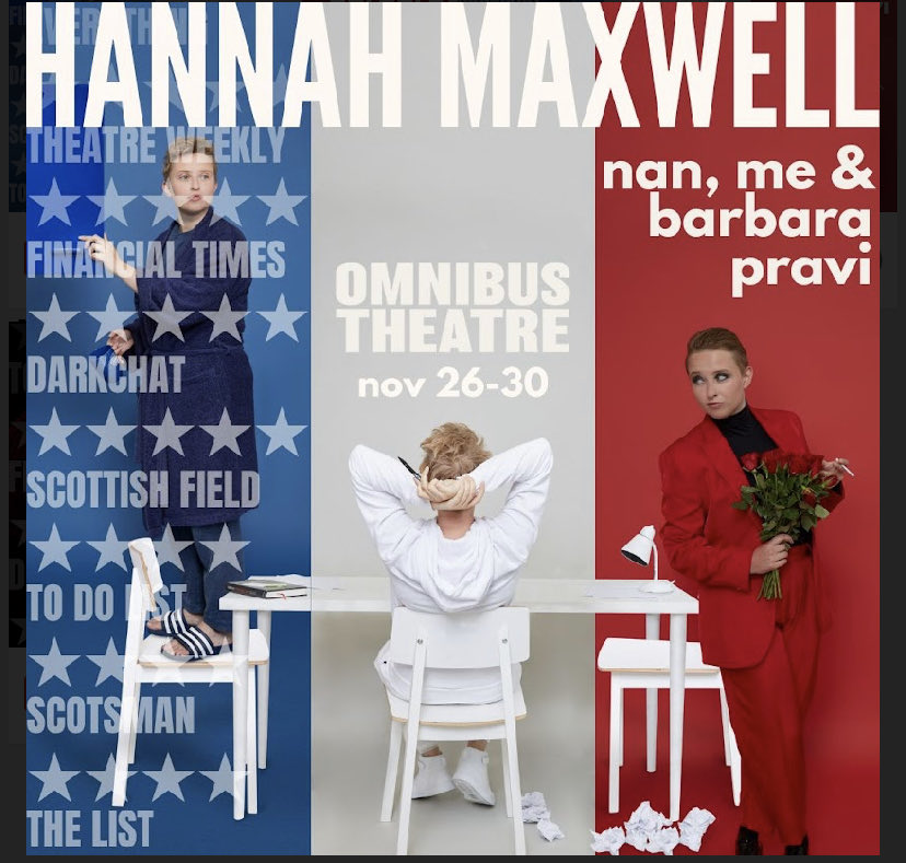 Oh I loved dramaturging this and you lucky beasts can see it at end nov at ⁦<a href="/OmnibusTheatre/">Omnibus Theatre</a>⁩ it really is a treat :have at it! Queer obsession, care and hannah’s insane comedy and performance chops. Its a delight.