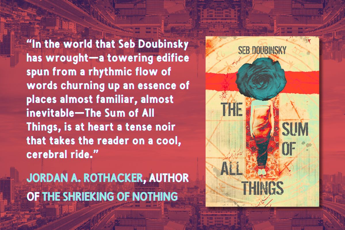 MeerkatPress's tweet photo. Great take on THE SUM OF ALL THINGS (Seb Doubinsky) by author Jordan A. Rothacker, a(The Shrieking of Nothing)
"A cool, cerebral ride."
Book Page: https://t.co/3RXF3nSImw
Blog Tour: https://t.co/Lw3fuekyxh
@SebDoubinsky #SebDoubinsky #ScienceFiction #New Release https://t.co/yrgoo8mfkn