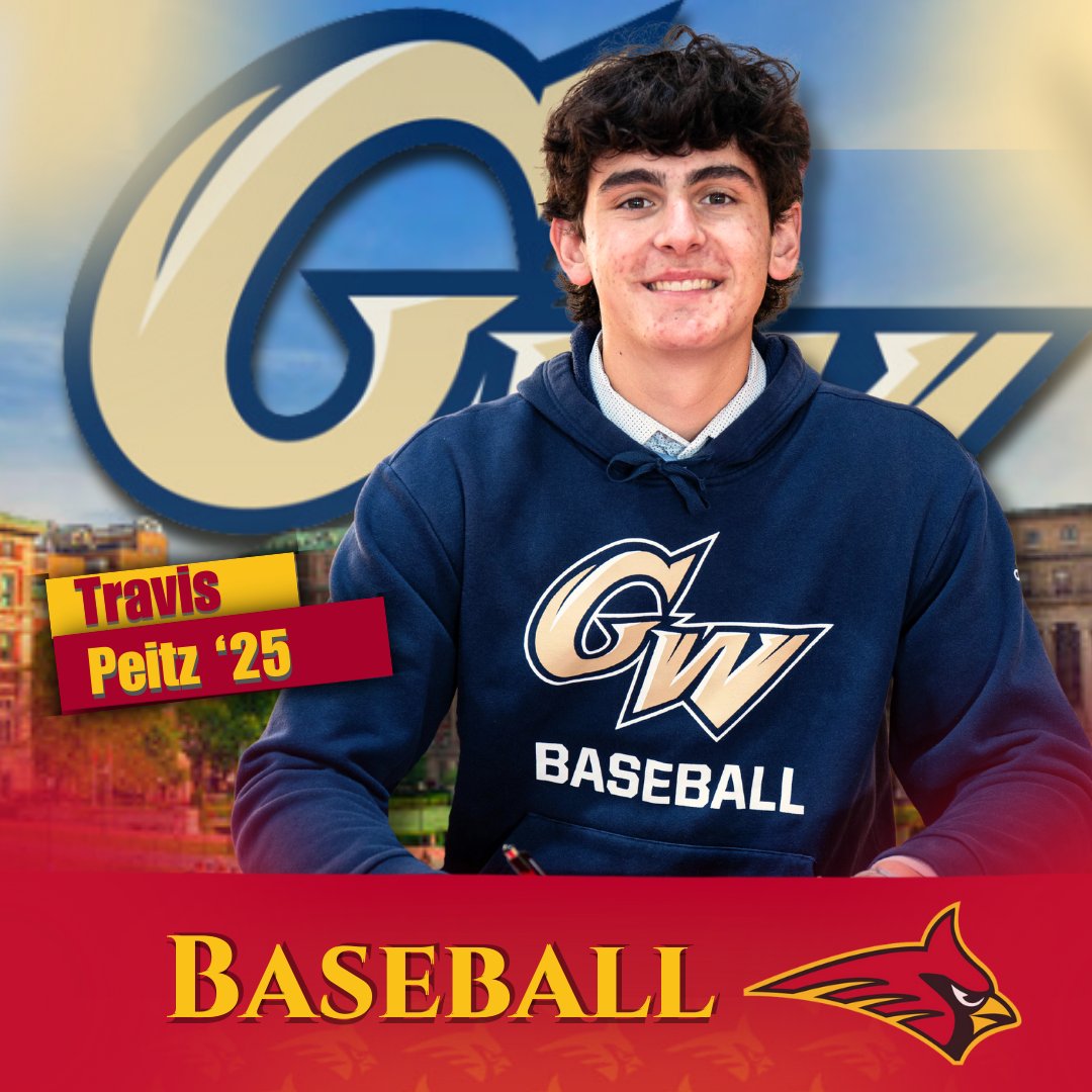 Congrats Travis Peitz `25 on your commitment to <a href="/GWBaseball1/">GW Baseball</a> #raisehigh