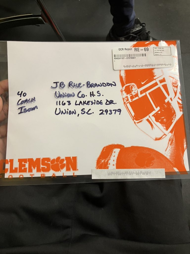 josh "JB" brandon (@josh_brandon6) on Twitter photo I just want to take a moment and Thank <a href="/ClemsonFB/">Clemson Football</a> for the Congratulations card🧡💜! God is great🙏🏽 Thank you! I just want to take a moment and Thank <a href="/ClemsonFB/">Clemson Football</a> for the Congratulations card🧡💜! God is great🙏🏽 Thank you!