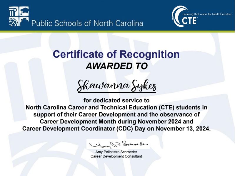 Happy Career Development Coordinator Day to all CDCs on my timeline :D