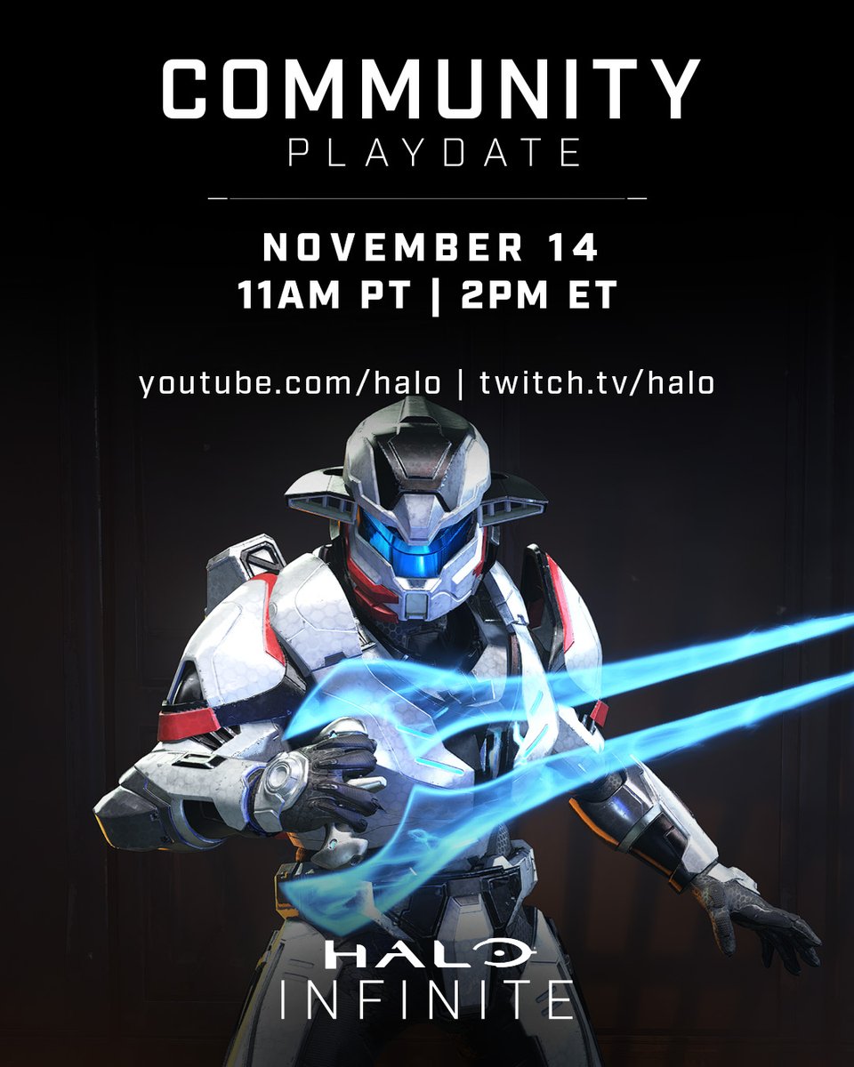 Halo's tweet photo. A blast from the past 💥

Join us tomorrow at 11am PT for our Community Playdate in Delta Arena!

Get in on the action and claim your exclusive Unicorn of Ice rewards 🦄✨

🟣 https://t.co/qEDRaBHCGU 
🔴 https://t.co/USvn5HjO5v https://t.co/PK0lbIm2sE