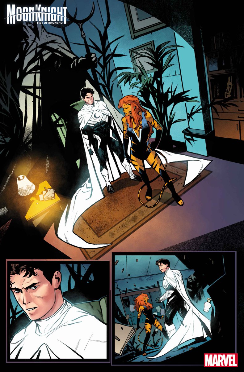 <a href="/jedmackay/">𝐉𝐄𝐃 𝐌𝐀𝐂𝐊𝐀𝐘</a> <a href="/DavideParatore6/">Davide Paratore</a> Moon Knight, Tigra, Hunter’s Moon, and more explode into battle after being framed by a new villain, Achilles Fairchild. 

While Moon Knight may be back from the dead, he's already in for the fight of his life.