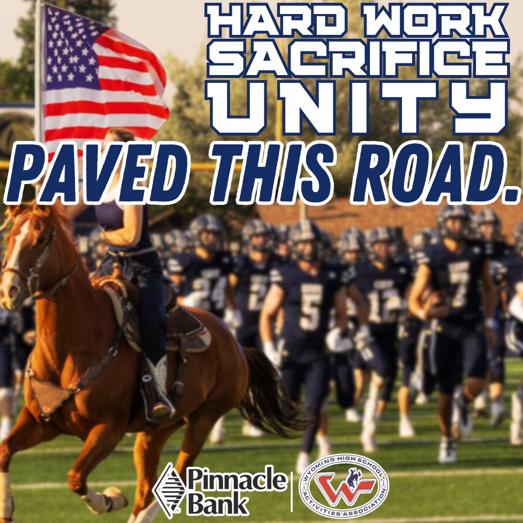 WHSAA_307's tweet photo. As a proud partner of the WHSAA, @wypinnbank would like to wish all teams the best of luck at the Wyoming State Football Championships.

#GameTime #PinnacleBank #WHSAA https://t.co/MYttbUH2Wv