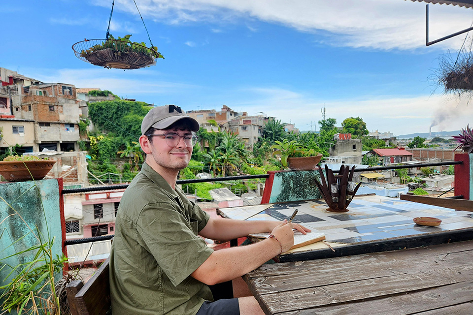 UVicSocialSci's tweet photo. Convocation spotlight: Long-time photographer and artist, Graydon Smith, found inspiration in UVic’s visual anthropology graduate program. He graduates this fall with a master’s degree in anthropology. #uvicgrad #anthropology #visualanthropology #graduatedegree https://t.co/MrsFmUjdBy