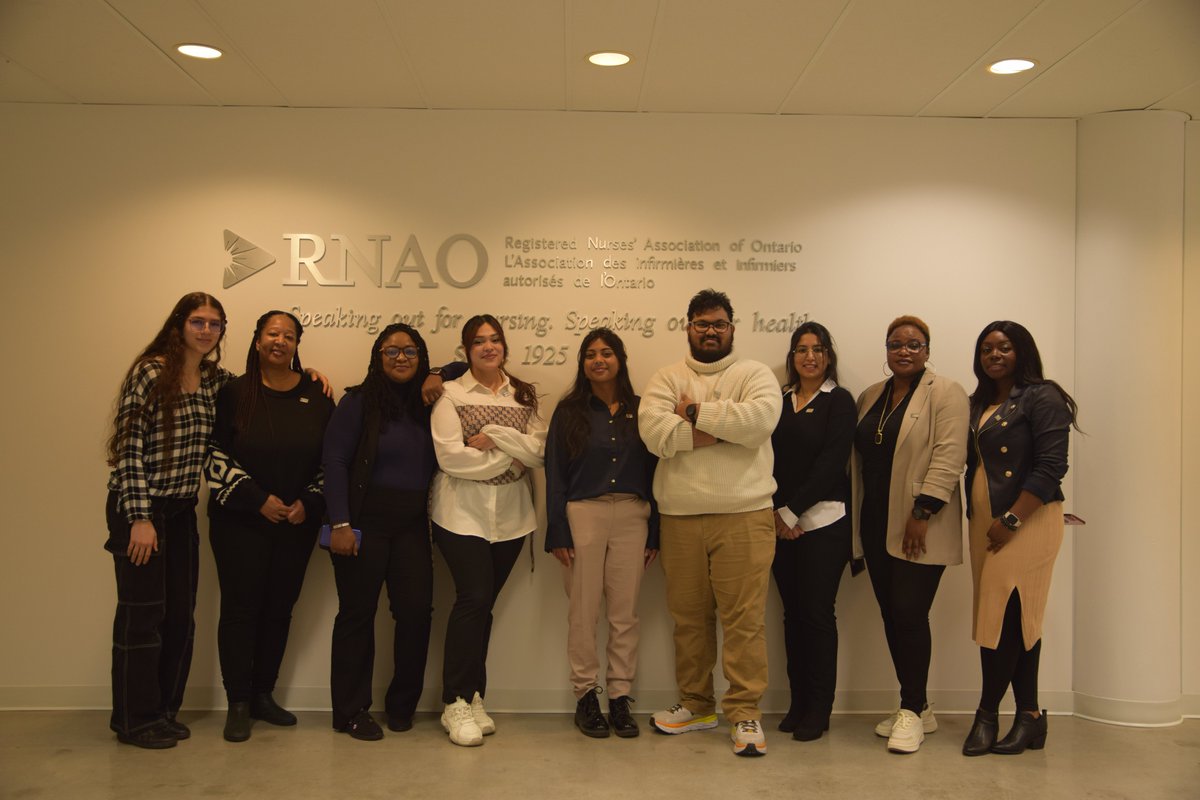 The nursing students will also have the exciting opportunity to attend RNAO's board of directors' &amp; assembly meetings over the next couple of days to learn more about the work of their professional association. 

<a href="/macnursing/">McMaster School of Nursing</a> <a href="/TrentUniversity/">Trent University</a> <a href="/SenecaPoly/">Seneca Polytechnic</a> <a href="/TMUNursing/">TMU NCU/CNSA</a> <a href="/HumberPoly/">Humber Polytechnic</a>