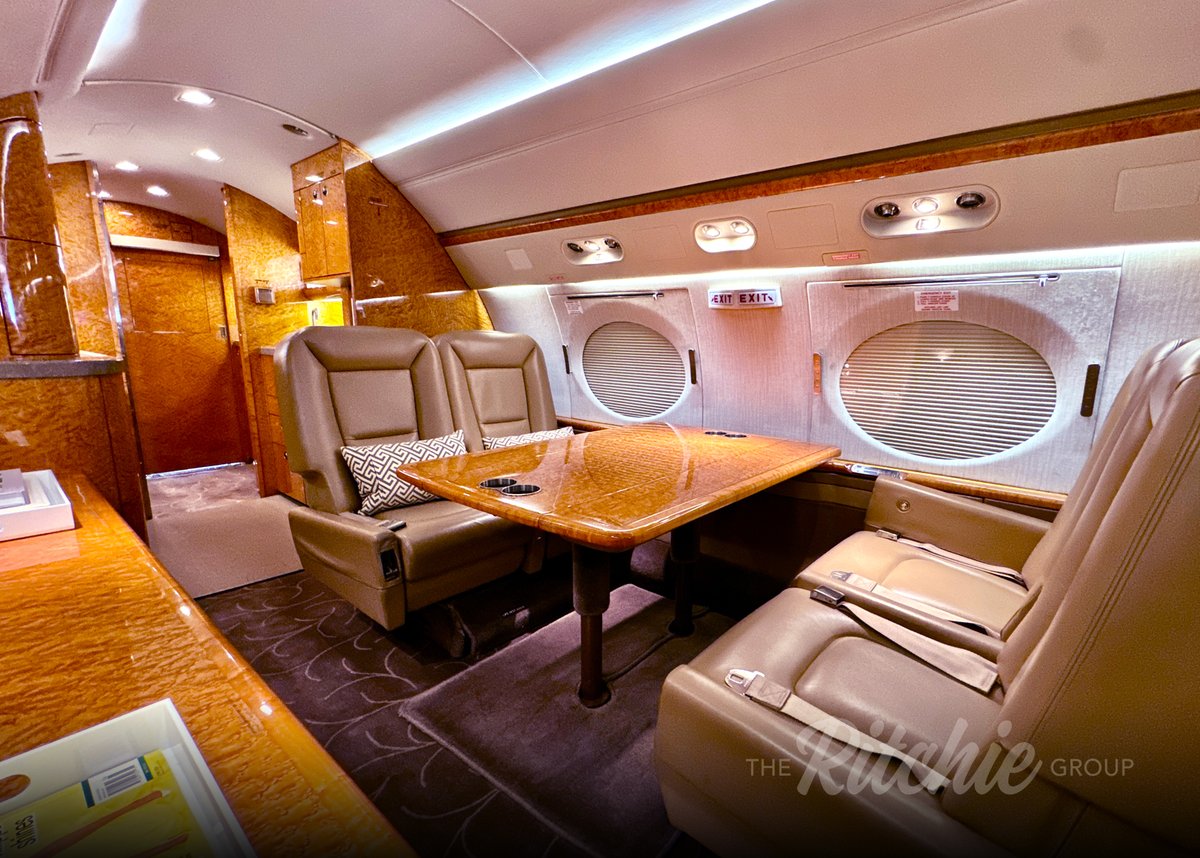 GroupRitchie's tweet photo. MOTIVATED OWNER. BRING US AN OFFER. 
2002 Gulfstream GIV-SP #1479. 
Stellar Pedigree Aircraft. 14-Pax, Aft-Galley, Fwd &amp; Aft Lavs
Let's Talk!
#aircraftforsale #gulfstream #givsp #trgjettransactions #theritchiegroup https://t.co/PD1j9RSMGF
